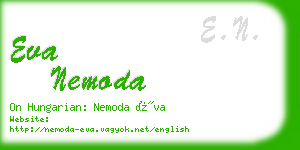 eva nemoda business card